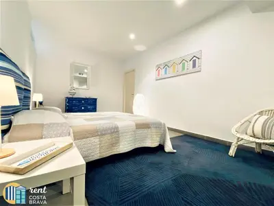 Cama o camas de una habitación en Villa Vista en Platja d'Aro