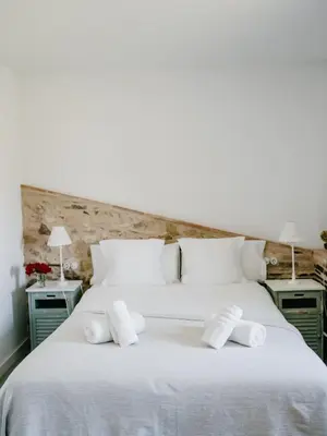 Cama o camas de una habitación en Can Serrà 1786