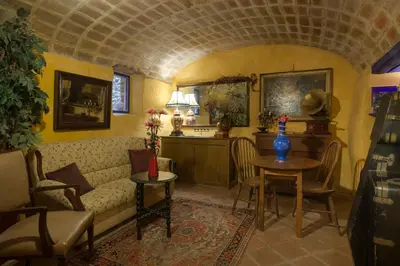 Zona de estar de Hostal Blau
