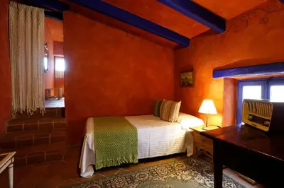 Cama o camas de una habitación en Hostal Blau