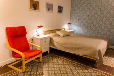 Cama o camas de una habitación en B&B Placa Bell-Lloc