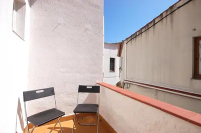 Un balcón o terraza de Lets Holidays COZY APARTMENT 70 m. from THE BEACH in TOSSA