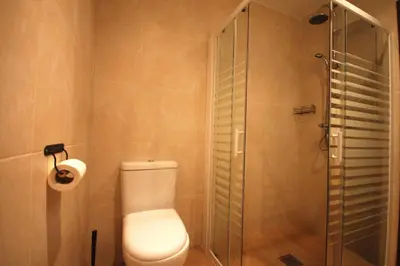 Un baño de Lets Holidays COZY APARTMENT 70 m. from THE BEACH in TOSSA