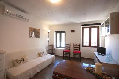 Cama o camas de una habitación en Lets Holidays COZY APARTMENT 70 m. from THE BEACH in TOSSA