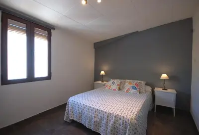 Cama o camas de una habitación en Lets Holidays COZY APARTMENT 70 m. from THE BEACH in TOSSA