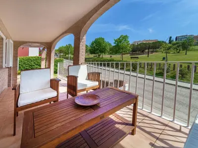 Un balcón o terraza de Holiday Home Villa Esther by Interhome