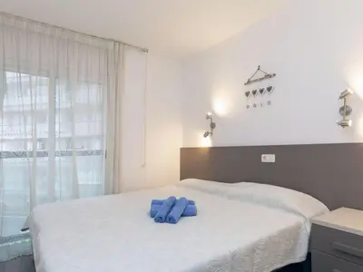 Cama o camas de una habitación en Apartment Blau by Interhome