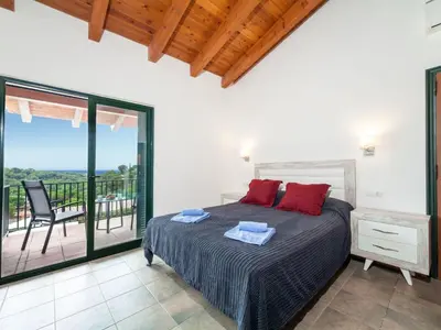 Cama o camas de una habitación en Holiday Home Toscana by Interhome