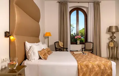 Cama o camas de una habitación en Sant Pere del Bosc Hotel & Spa - Adults Recommended