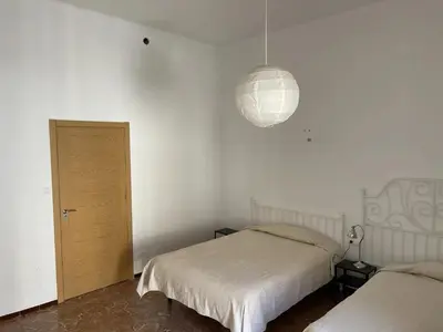 Cama o camas de una habitación en Fonda Joan