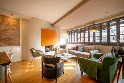 Zona de estar de Sleep & Stay- Luxury top floor apt with terrace