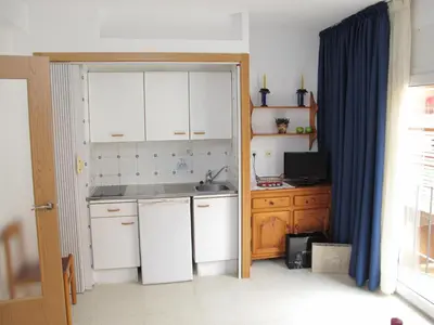 Una cocina o zona de cocina en Apartamentos Santi