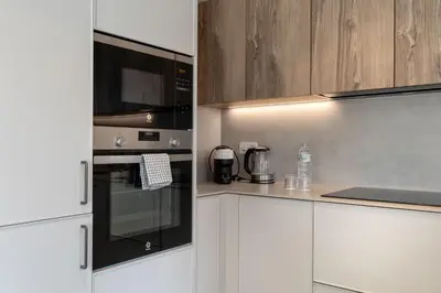 Una cocina o zona de cocina en Flateli Pou Rodó 3