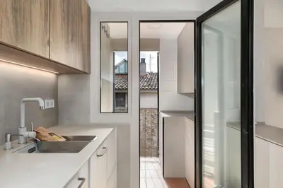 Una cocina o zona de cocina en Flateli Pou Rodó 3