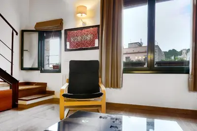 Zona de estar de Galligants Apartment