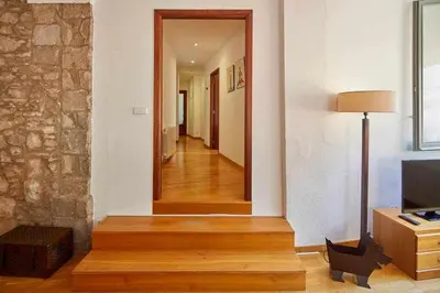 Una televisión o centro de entretenimiento en Apartamento Francesc Samsó, Girona