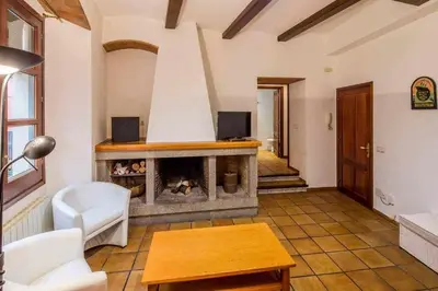 Una televisión o centro de entretenimiento en Apartamento Francesc Samsó, Girona