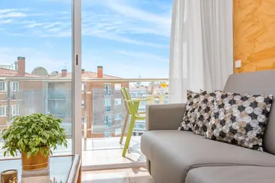 Zona de estar de Europa Square Apartment