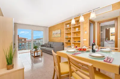 Zona de estar de Europa Square Apartment