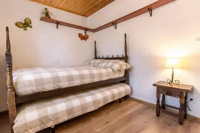 Cama o camas de una habitación en Catalunya Casas Costa Brava villa with private pool & spacious garden