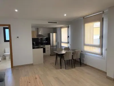 Una cocina o zona de cocina en Hostal Mallorquines