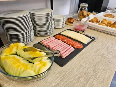 Comida en o cerca de este hostal o pensión