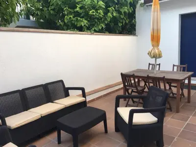 Zona de estar de Apartamentos Llafranc Mar
