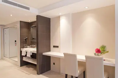 Un baño de Hotel Spa La Terrassa