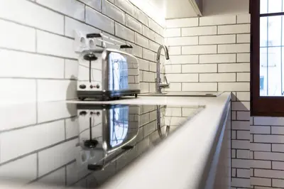 Una cocina o zona de cocina en Lets Holidays FISHERMAN HOUSE IN OLD TOWN of TOSSA DE MAR