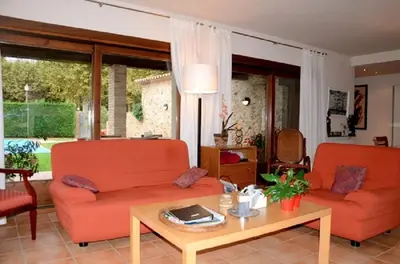 Zona de estar de Can Coll Peratallada