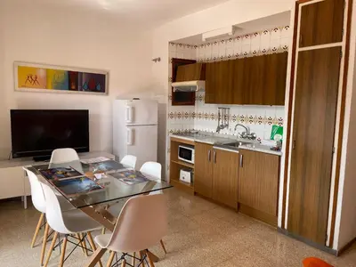 Una cocina o zona de cocina en Apartamentos El Sol