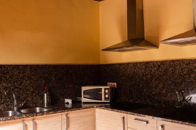 Una cocina o zona de cocina en Agroturisme Sant Dionis