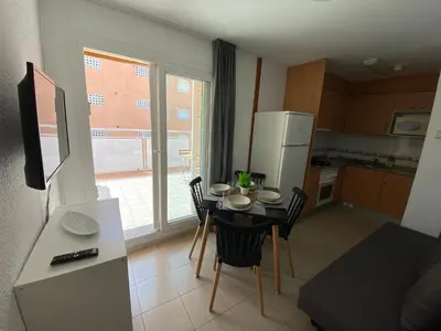 Una cocina o zona de cocina en Apartamentos AR Isern