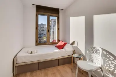 Cama o camas de una habitación en Flateli Girona City Center 2
