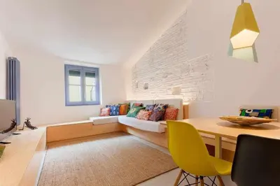 Zona de estar de Apartamento Força cerca de la Catedral