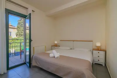 Cama o camas de una habitación en Apartaments Rural Montseny