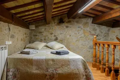Cama o camas de una habitación en Mas Font - Nature Bike