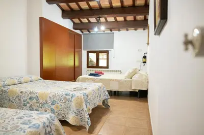 Cama o camas de una habitación en Mas Font - Nature Bike