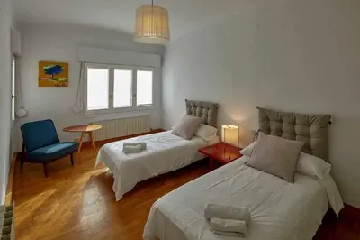 Cama o camas de una habitación en Apartamento Santa Clara, Girona