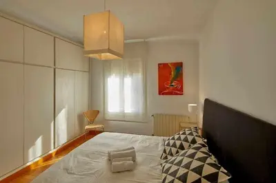 Cama o camas de una habitación en Apartamento Santa Clara, Girona