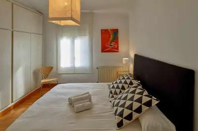 Cama o camas de una habitación en Apartamento Santa Clara, Girona