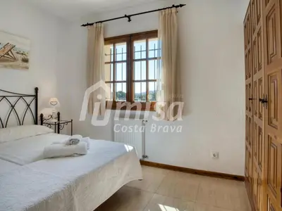 Cama o camas de una habitación en Villa Puig Rosell