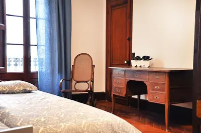 Cama o camas de una habitación en Ca l'Esparrech
