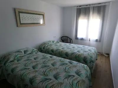 Cama o camas de una habitación en Hostal Sa Malica
