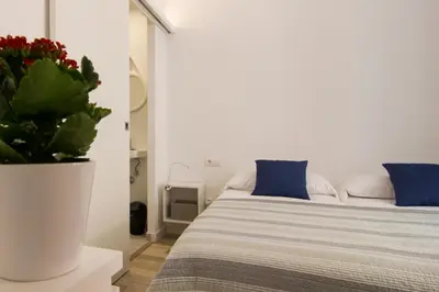 Cama o camas de una habitación en Can Pauet Apartaments