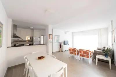 Una cocina o zona de cocina en Apartamentos Marblau