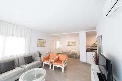 Una televisión o centro de entretenimiento en Apartamentos Marblau
