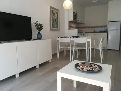 Una cocina o zona de cocina en Apartamentos Marblau