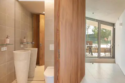 Un baño de Villa Alba