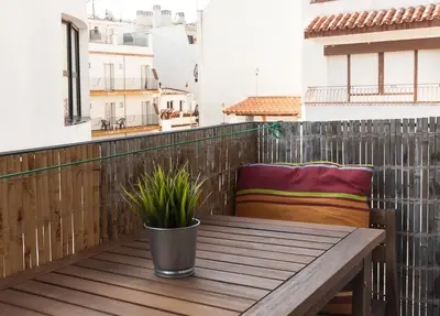 Zona de estar de Lets Holidays NICE AND CENTRIC APARTMENT IN TOSSA